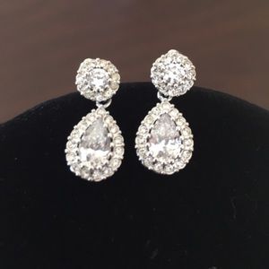 Teardrop & Heart Drop Earrings