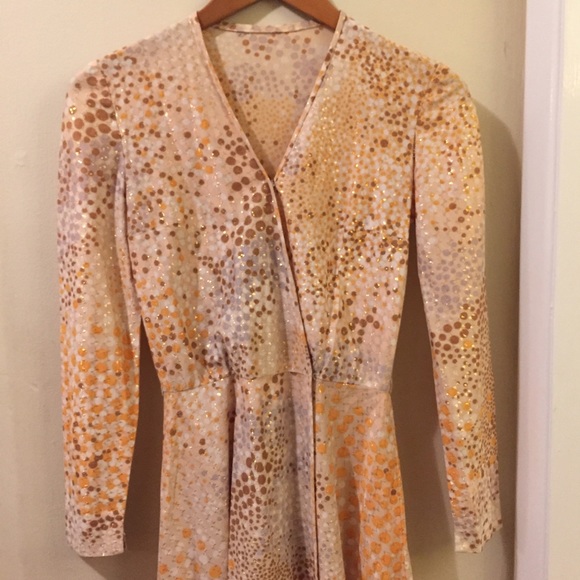 Fabulous Glam Vintage 70s Wrap Dress - Picture 4 of 4