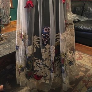 Anthropologie Embroidered skirt!