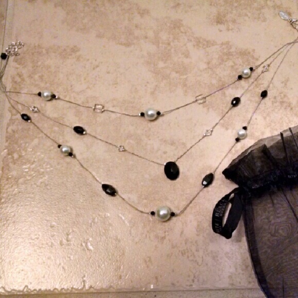 WHBM Triple Strand Necklace