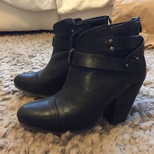 Rag & Bone harrow black leather bootie