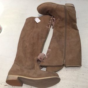 Joyfolie Lacey Tan boots