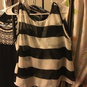 Black and White Tank Top