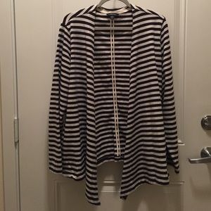 Lands End cardigan open front 1X