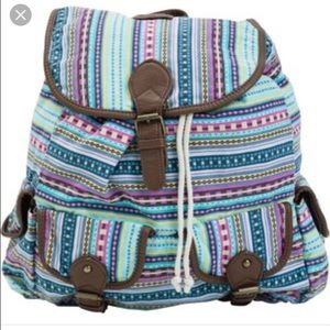 Aztec printed billabong backpack