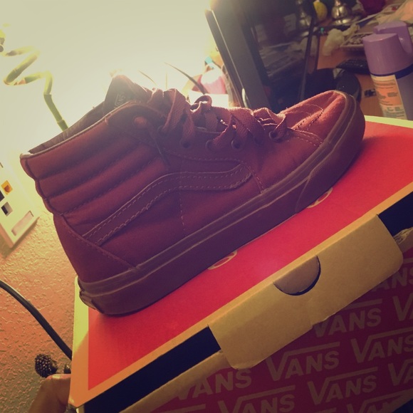 Maroon vans