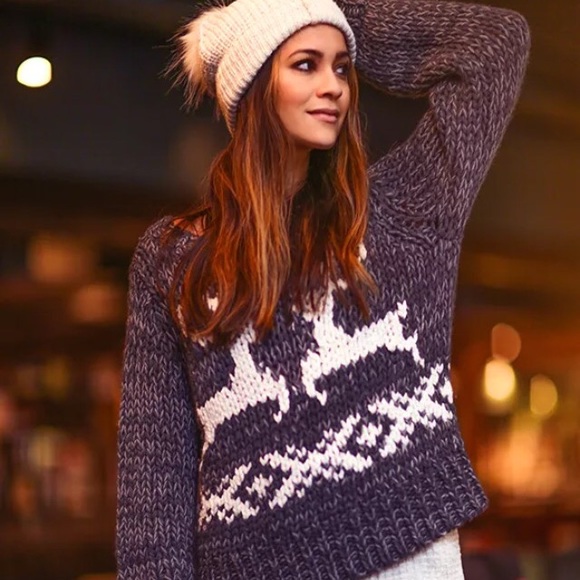 Free People Sweaters - NWOT. Free People Reindeer sweater