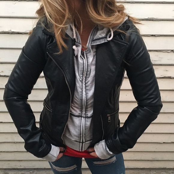 Zara Trafaluc Vegan Leather Jacket XS