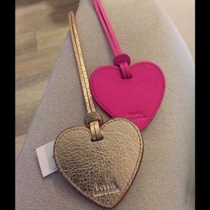 Fossil leather gold purse charm NWT Fossil leather gold purse charm NWT
