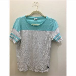 VS PINK TURQUOISE FOOTBALL STYLE TSHIRT - XS