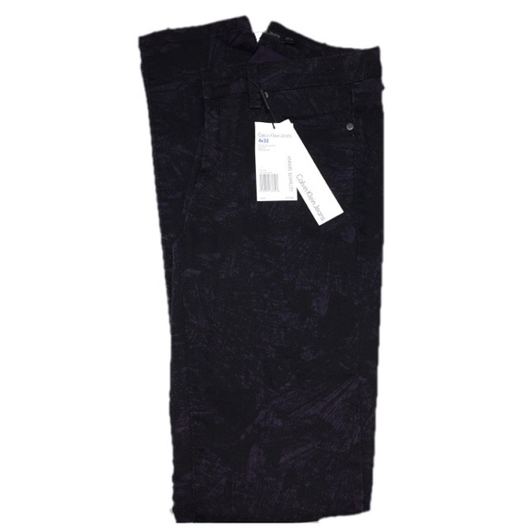 Calvin Klein purple & black ultimate skinny jean