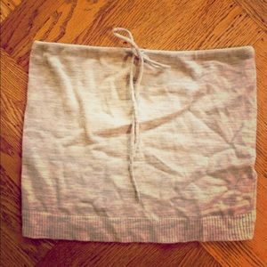 J Crew wool tube top with tie - cute!