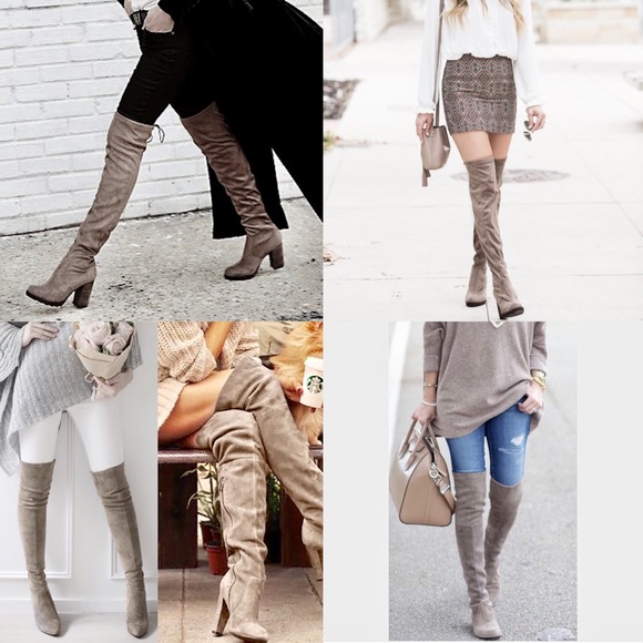 🚨1 HR SALE🚨CARABELLE faux suede boot - NATURAL - Picture 2 of 4