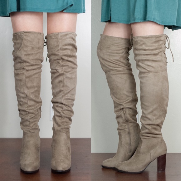 🚨1 HR SALE🚨CARABELLE faux suede boot - NATURAL - Picture 3 of 4