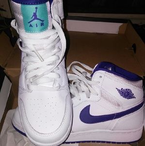 Nike Air Jordan Retro 1 Purple & White **SOLD**