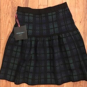 Cynthia Rowley Knit Plaid Skirt