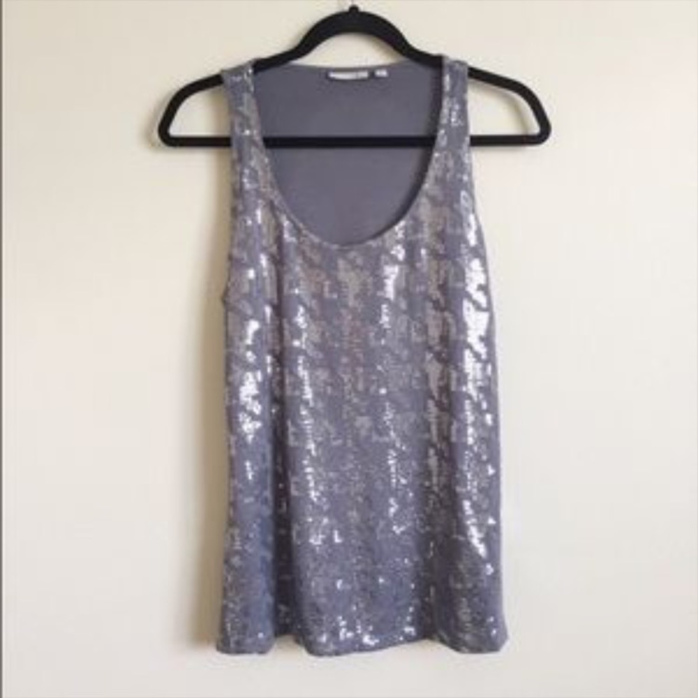 Halogen sequined tank