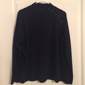 Macy's - Soft mock turtle neck button sweater.