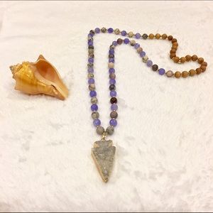 Porcelain Jasper & Amethyst necklace