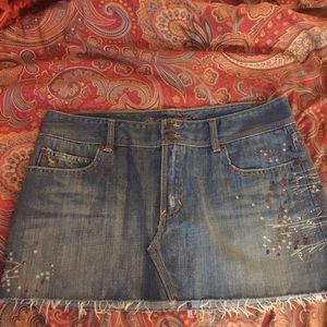 Abercrombie and Fitch Jean Mini Skirt