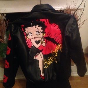 Betty Boop Black Leather Jacket