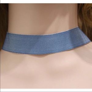 Denim Choker with Free Black Choker