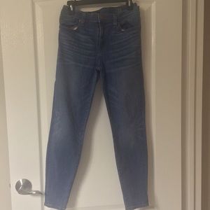 J. CREW Whisker Wash Toothpick Jeans