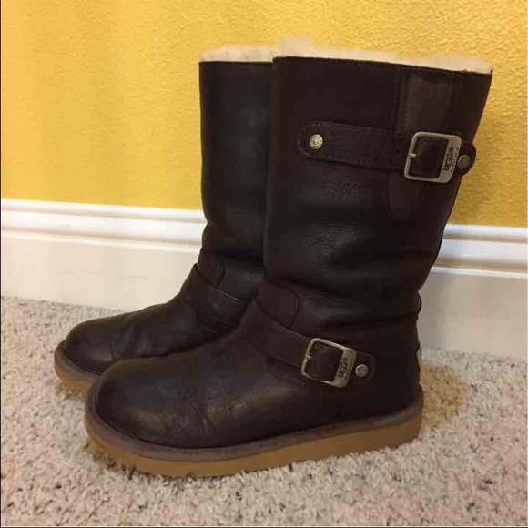 Ugg waterproof leather warm boots size 6