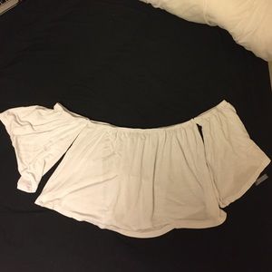 Off the shoulder crop top
