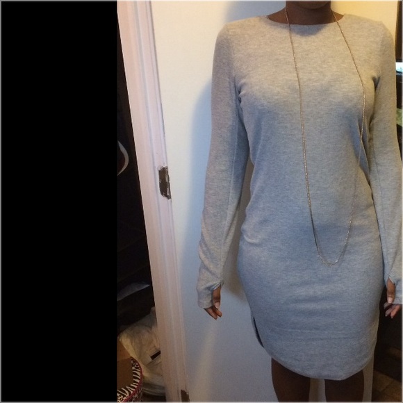 Awesome long sleeved jersey dress