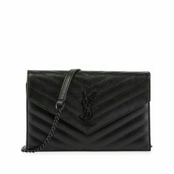 Saint Laurent Handbags - SOLD Yves Saint Laurent Monogramme Wallet on Chain