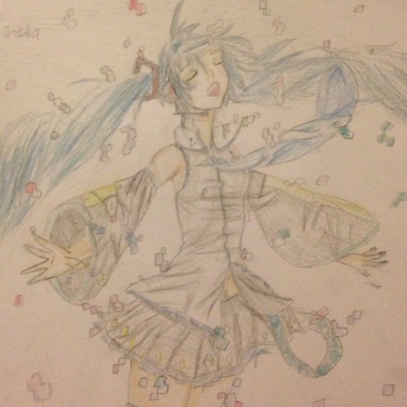 Hatsune Miku drawing (1 drawing only) - Picture 1 of 4