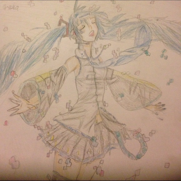 Hatsune Miku drawing (1 drawing only) - Picture 4 of 4