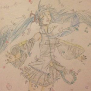 Hatsune Miku drawing (1 drawing only)