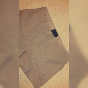 new Cynthia Rowley khaki lace shorts