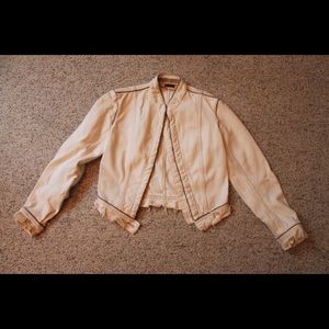 Alexander McQueen Off-White Denim Jacket, 40