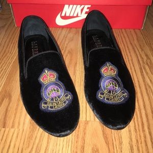 Black Velvet Ralph Lauren Loafers