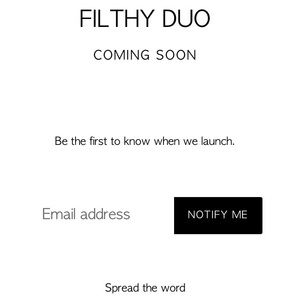 FILTHY DUO - women's apparel