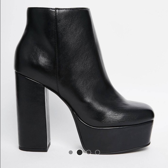 black platform boots asos