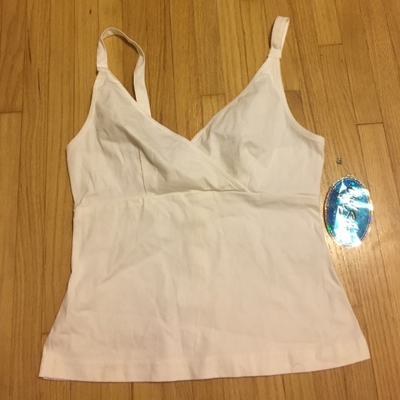 90s Stretch White Tank NWT