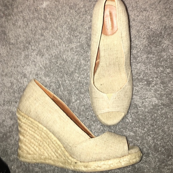 Tan wedges.