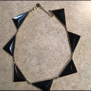 House of Harlow Black Stone Necklace