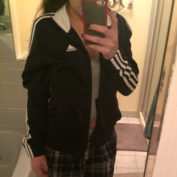 Black Adidas sweat suit