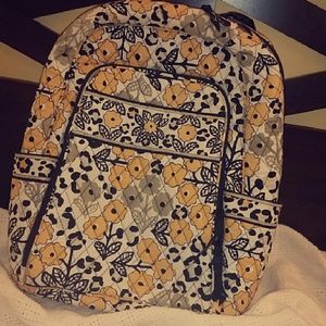 NEW Vera Bradley yellow and black backpack