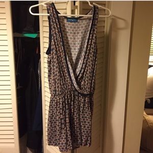 Deep V-Neck Wrap Romper