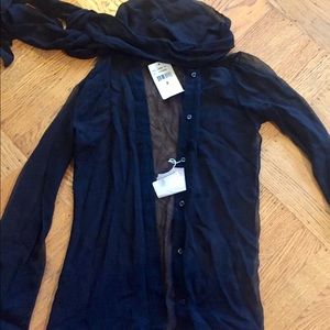 Ralph Lauren black label silk button down with tag