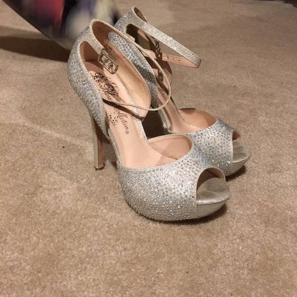 Rhinestone pumps