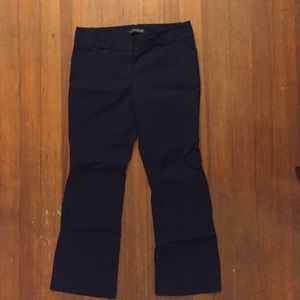 The Limited Exact Stretch Navy Flare Leg Pants