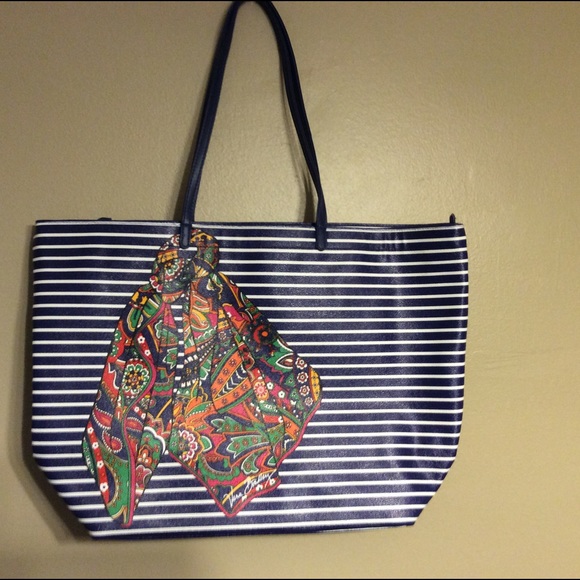 EUC Vera Bradley VENETIAN PAISLEY Double Take Tote