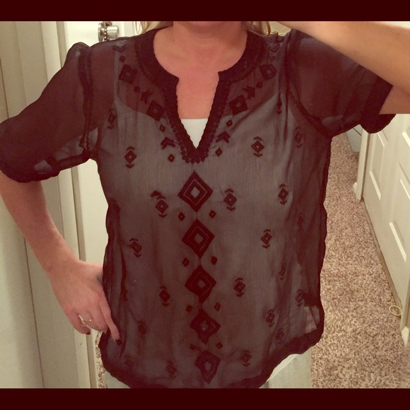 Sheer old navy dress shirt size L